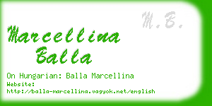 marcellina balla business card